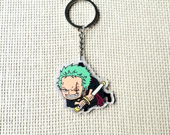 One Piece Anime Acrylic Keychain - Straw Hat Pirate Crew New World
