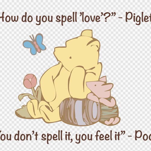 Winnie the Pooh Picnic Scene for Laser Cutter DIY Baby Shower Etsy