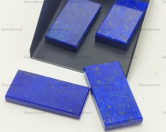 Natural Lapis Lazuli Flat Rectangle Stone Suitable For General Craft And Making Work