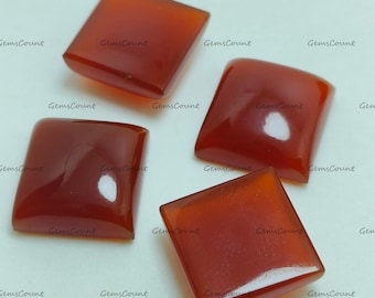 Natural Red Onyx Square Cabochon AAA Grade Loose Gemstone Healing Crystals