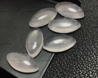 Rose Quartz Marquise AAA Grade Natural Gemstone Polished Cabochon For Healing Jewelry