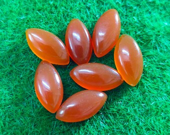 Natural Red Onyx Marquise Cabochon Handmade Gemstone For Jewelry Making