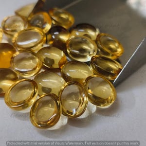 Citrine Oval Cabochon, Calibrated Loose Gemstones 5mm–20mm for Jewelry Making & Wholesale Lot