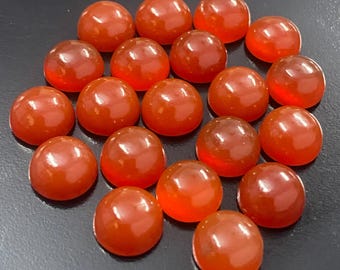 Natural Red Onyx Round Loose Gemstone Handmade Cabochon For Jewelry Crafting 3mm-20mm