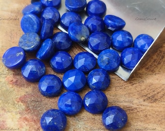 Lapis Lazuli Rose Cut Calibrated Round AAA Grade Natural Gemstone 5mm-25mm