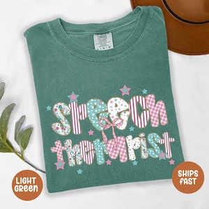 Comfort Colors Speech Therapy T- Shirt, Speech Therapist Shirt,It&#39;s A Good Day For Speech Therapy Shirt, Language Pathologist Shirt SLP Gift