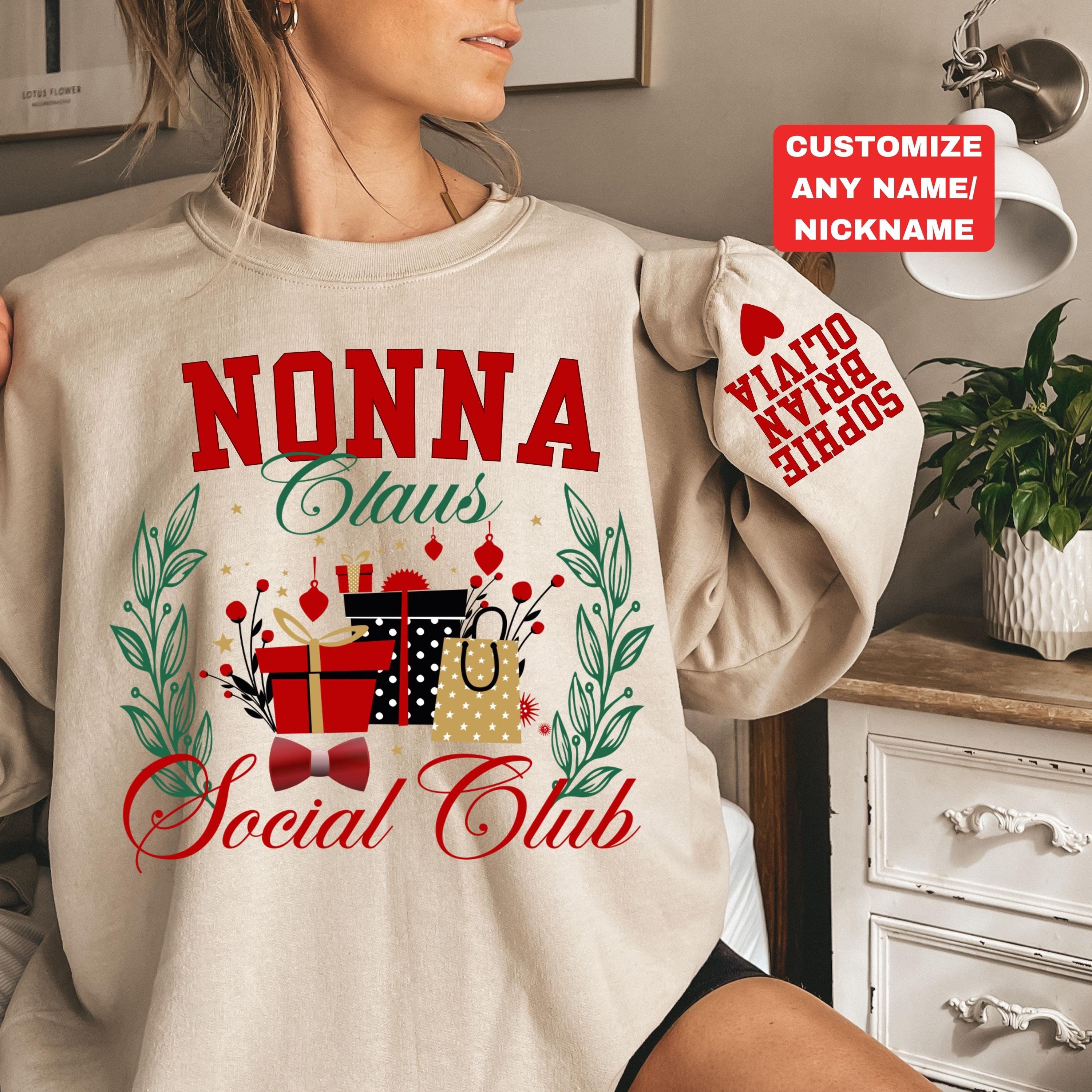 "Proud Nonna Of Twins" Grandmother Gift - T-Shirt, Long Sleeve, Sweatshirt Or Hoodie (Made In Canada) - View #3