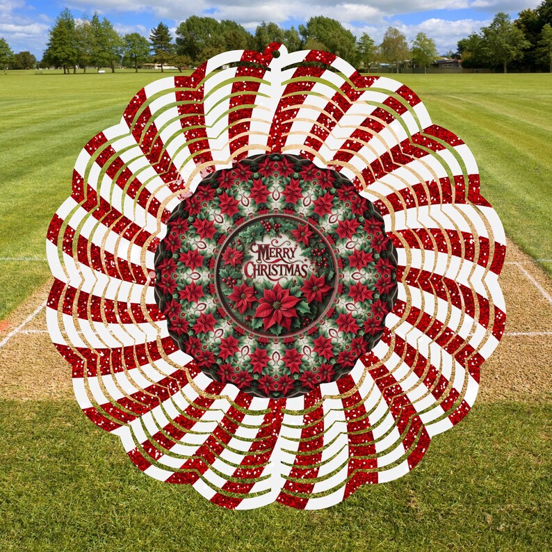 Christmas Wind Spinner Sublimation Design,personalized Picture Wind