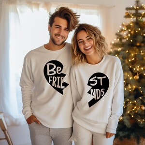 Custom Besties Sweatshirt, Custom Wedding Anniversary Gift, Girl&#39;s Personalized Besties Shirt, BFF Gift For Women, Best Friend Birthday Gift