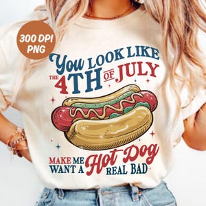 Vous ressemblez au 4 juillet Png, fichier numérique de Hot-dog américain rétro, 4 juillet Png drôle, conception de sublimation de jour de l'indépendance du 4 juillet