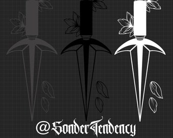 Anime Vinyl Decal - Car Decal - Kunai #2