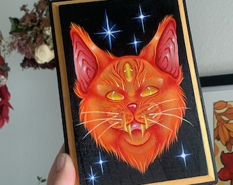 Gato - Pintura al óleo - Original
