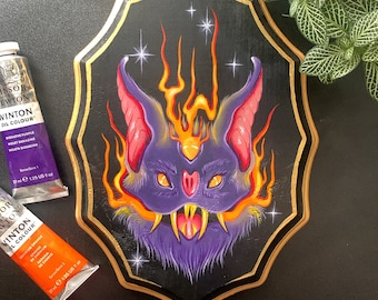 Murciélago - Pintura al óleo - Original