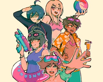 Danganronpa Summer Print