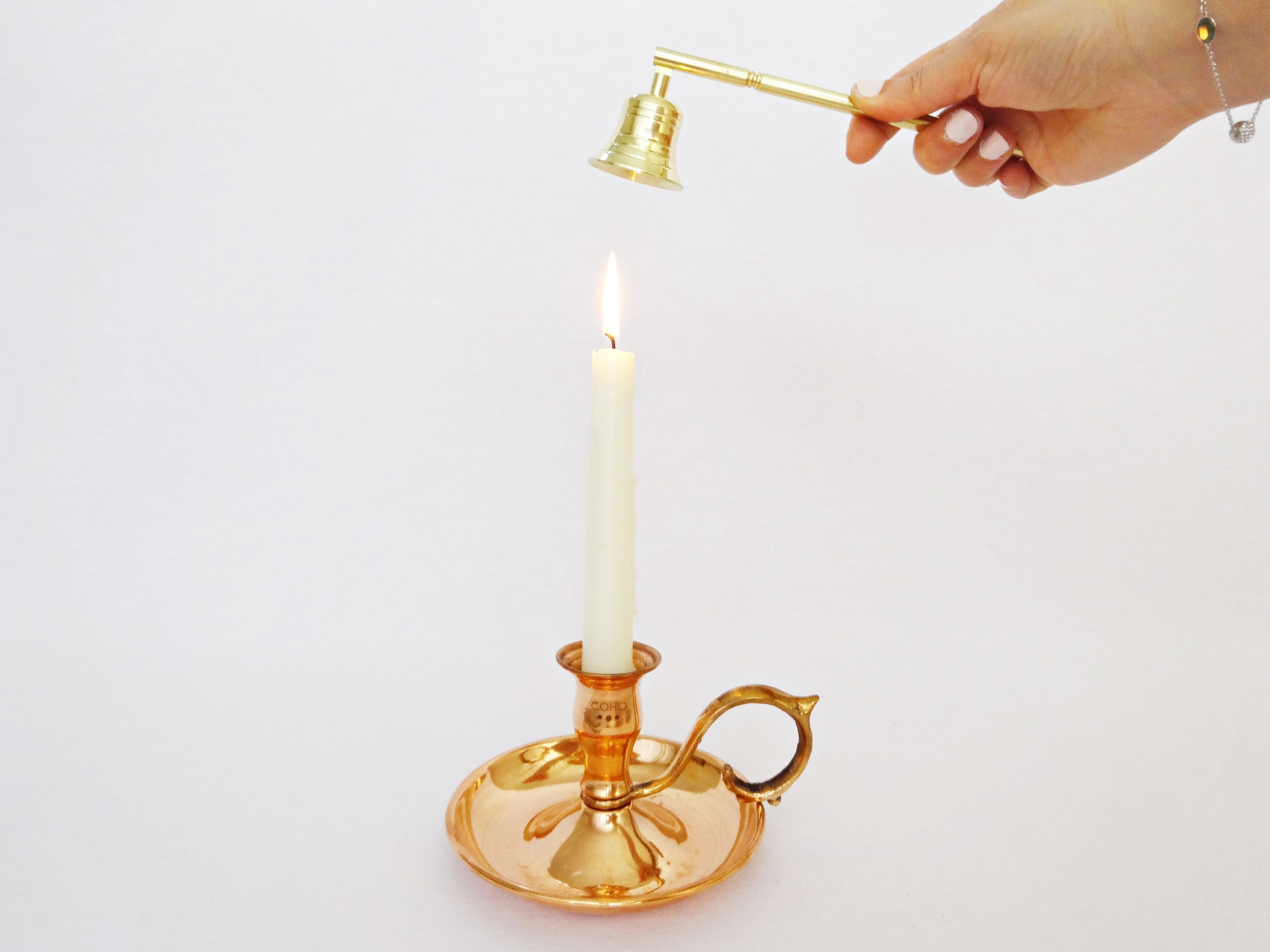 Solid Brass Candle Snuffer Candle Extinquisher Candle Etsy