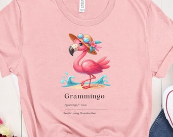 Custom Grammingo Shirt, Cute Grandma Shirt, Grandmother T-Shirt, Flamingo Grammingo Grandma shirt Awesome grandmother TShirt Funny Flamingo