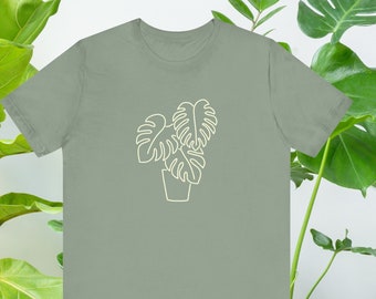 Monstera Plant Shirt Monstera T-Shirt Monstera Leaf Shirt Eco Plant Mom Tee Plant Lover Plant Lady Gift For Plant Lover Just One More Plant