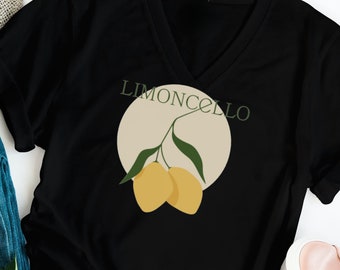 Limoncello Zitrone T-Shirt, Geschenk für Zitronenliebhaber, Zitrone Geschenk, Zitronendruck, Limoncello Geschenke, Signature Drink