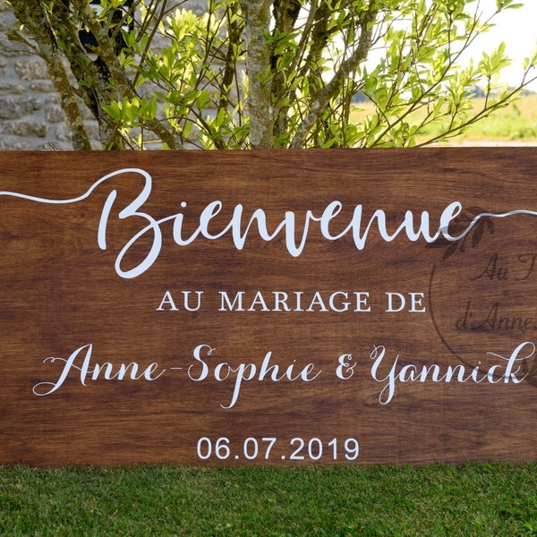 Panneau de Bienvenue Mariage - Pacs - Bapteme - Anniversaire ...