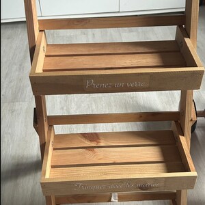 Sticker 4 lignes  Présentoir à Gobelets - Trinquez avec nous - Mariage - Baptême ...