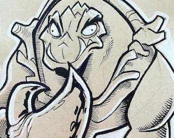 Clawful - original pen and ink sketch