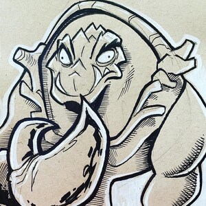 Clawful - original pen and ink sketch