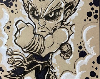 Akuma - original pen and ink sketch
