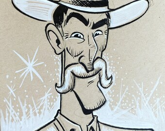 The Stranger - original pen and ink sketch