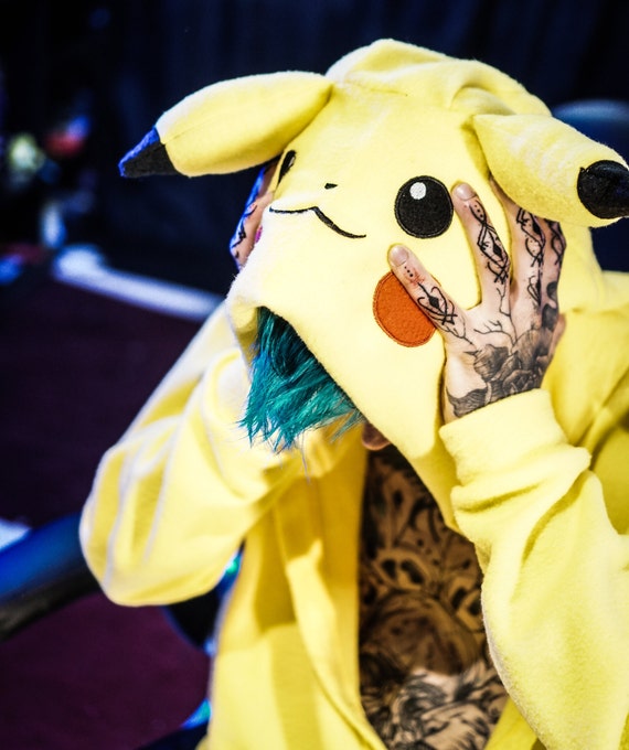 Picachu kigurumi, costume adulto pokemon, tutina, costume adulto