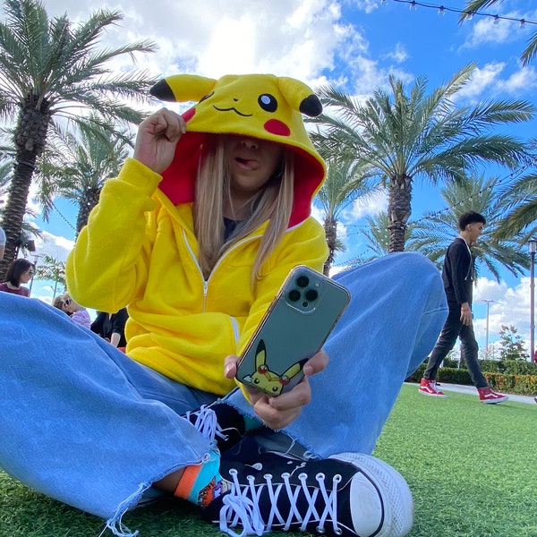 Hoodie Pikachu jacket pikachu sweater pokemon