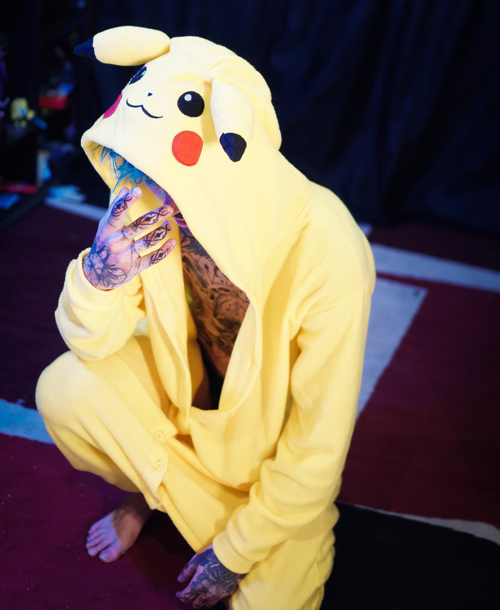 Adulto Inflavel Pokemon Pikachu Fantasias Halloween Cosplay 