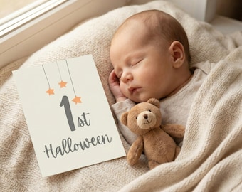 Neutral Baby Milestone Cards | 30 Photo Props (Instant Download)