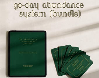 90-Day Abundance Journal & Affirmation Cards | Manifestation Workbook (PDF Download)