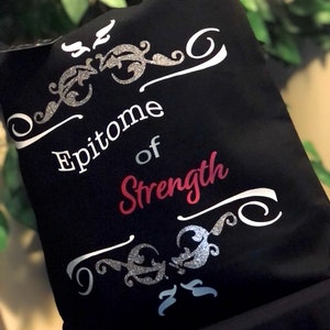 Epitome of Strength Tote,Cancer Awareness,Cancer Warrior,Chemo Tote Bag,Survivor,Breast Cancer Awareness,Strong Women,Strength,Fight Cancer