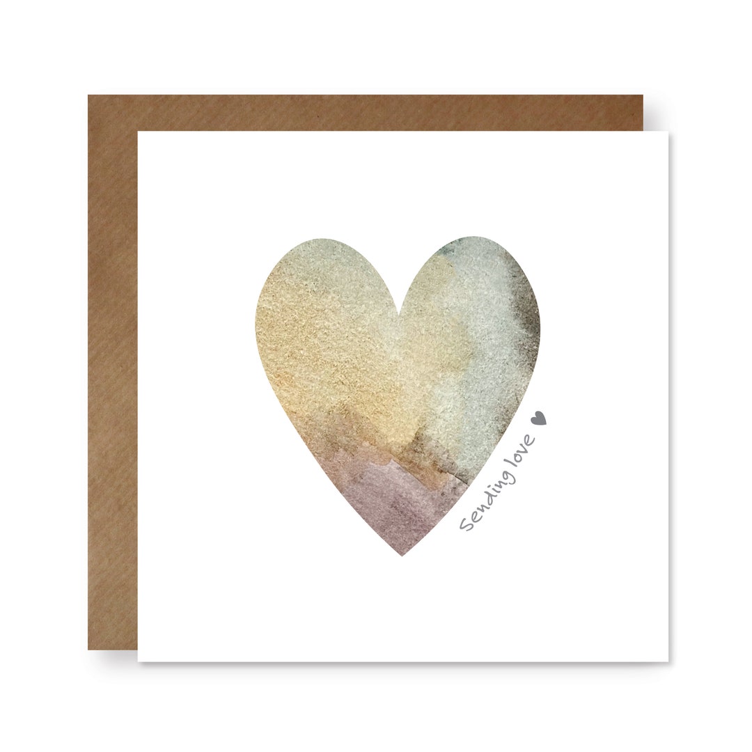 Sending Love Card Thinking of You Card Sympathy Card Love - Etsy