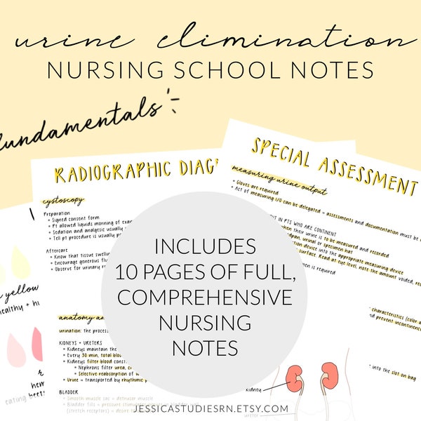 Nursing Notes Elimination - Etsy