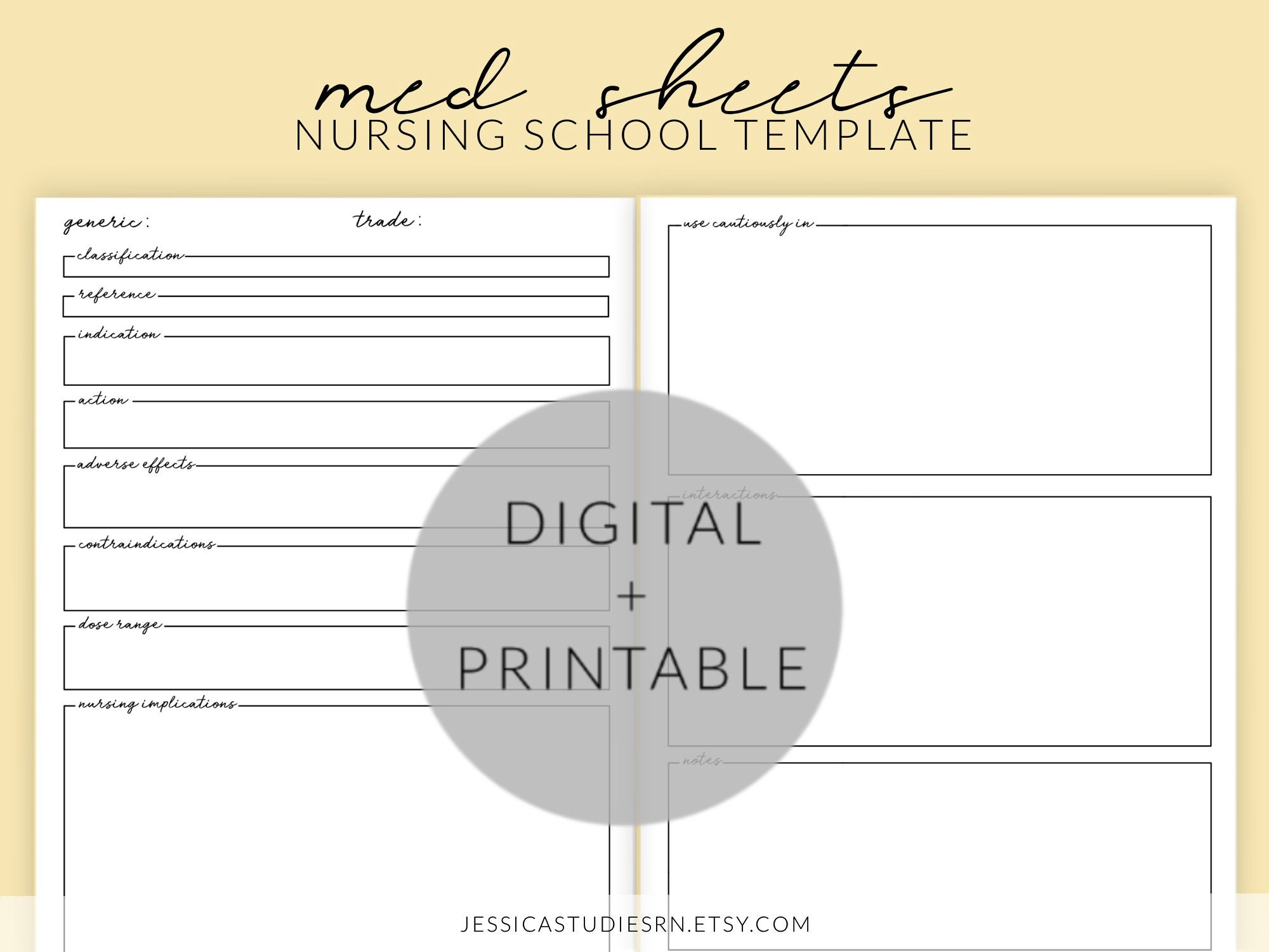 MEDICATION SHEET Template Nursing School Templates Nursing With Medication Card Template