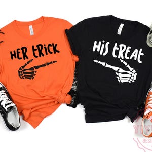 Her Jack His Sally Halloween Couple Shirts: Funny Matching Tees