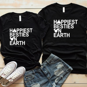 Happiest Besties On Earth Shirt, Disney Balloon Shirt, Disney Group Shirt, Disney Besties Shirt, Disney Best Friends, Disney Vacation Shirt