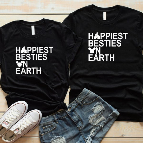 Happiest Besties On Earth Shirt, Disney Balloon Shirt, Disney Group Shirt, Disney Besties Shirt, Disney Best Friends, Disney Vacation Shirt