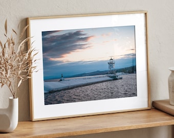 Grand Marais Print, North Shore Print, Lake Superior Photography, Lighthouse Print, Wall Décor, Wall Art Prints, Minnesota Print, Lake Photo