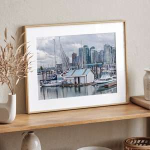 Vancouver Harbour Print, British Columbia Art, Vancouver Cityscape Print, Vancouver BC Art, Artful Coastal Print, Wall Art Prints, Canada