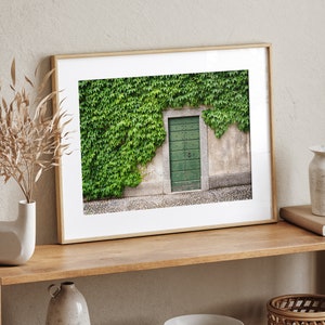 Green Door Print, Italy Photography, Varenna Lake Como Wall Art, Italy Wall Art, Lake Como Italy Travel Gift, Green Wall Art