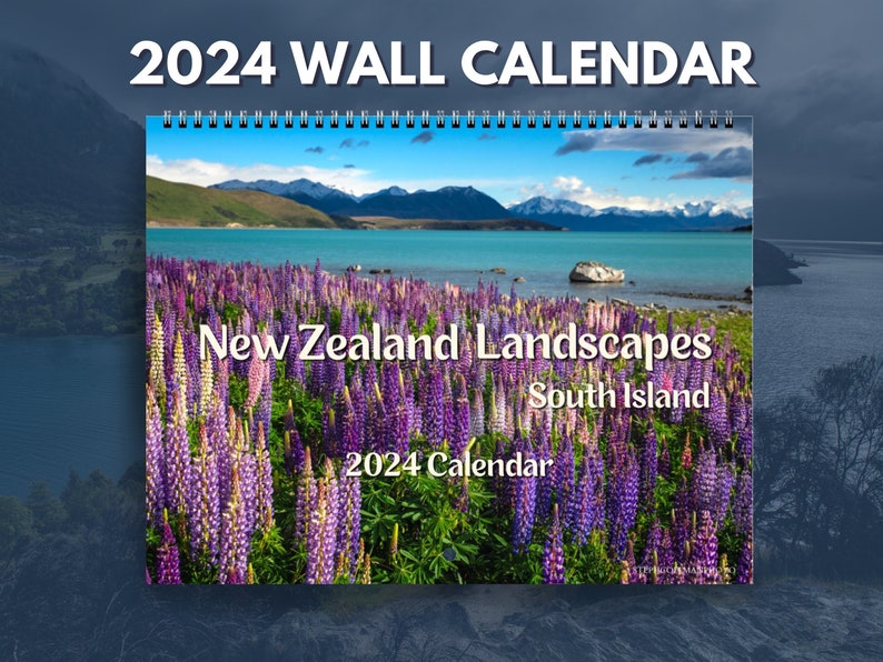2025 New Zealand Monthly Wall Calendar Nature Calendar 2025 Etsy