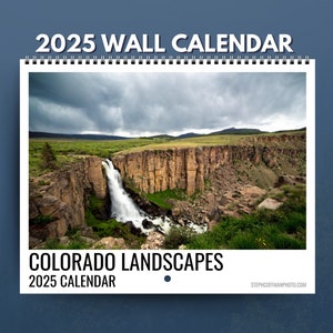 Calendario da parete 2025 Colorado Landscapes, Calendario da parete mensile, Calendario della natura di montagna, Calendario da parete personale, Fotografia naturalistica