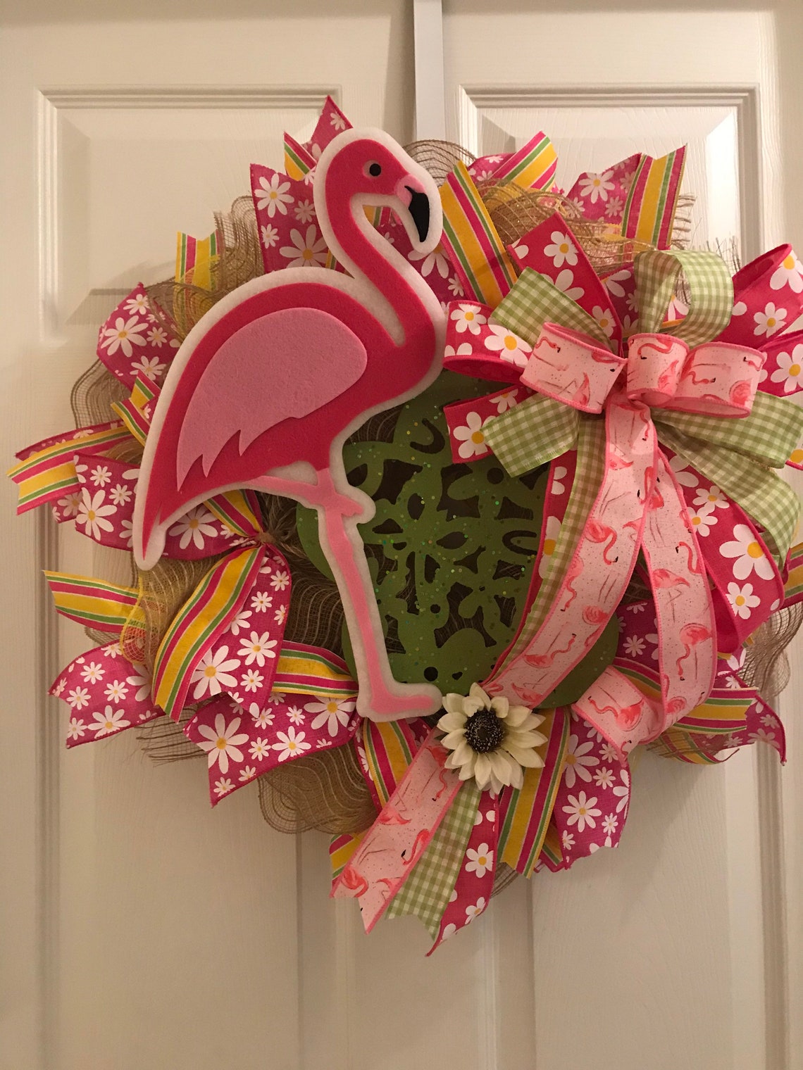 Flamingo wreath thin flamingo wreath summer wreath hot pink  etsy Flamingo wreath thin flamingo wreath summer wreath hot pink  etsy