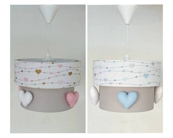 Nursery Lampshade | Nursery Light | Nursery Pendant Light | Kid's Room Pendant Lamp | Baby Room Chandelier | Kids Room Light