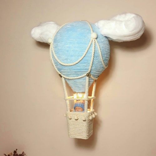 Hot Air Balloon Decoration Hanging Nursery Mobile Etsy