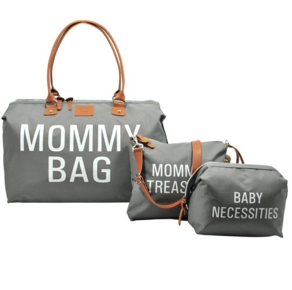 Mommy hotsell bag grey