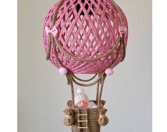 Hot Air Balloon Nursery Lights Chandelier | Nursery Decor | Baby Mobile | Home Decor | Birth Gift